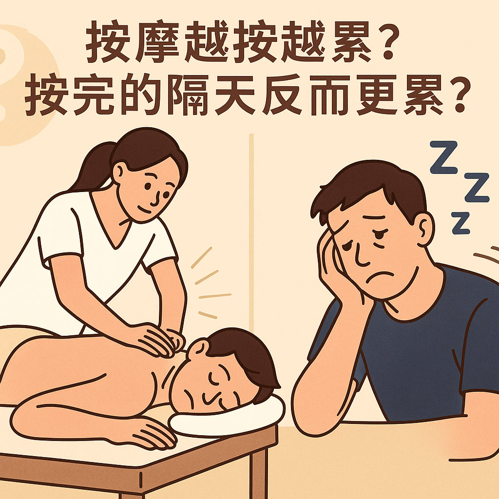 按摩越按越累 按完摩好累